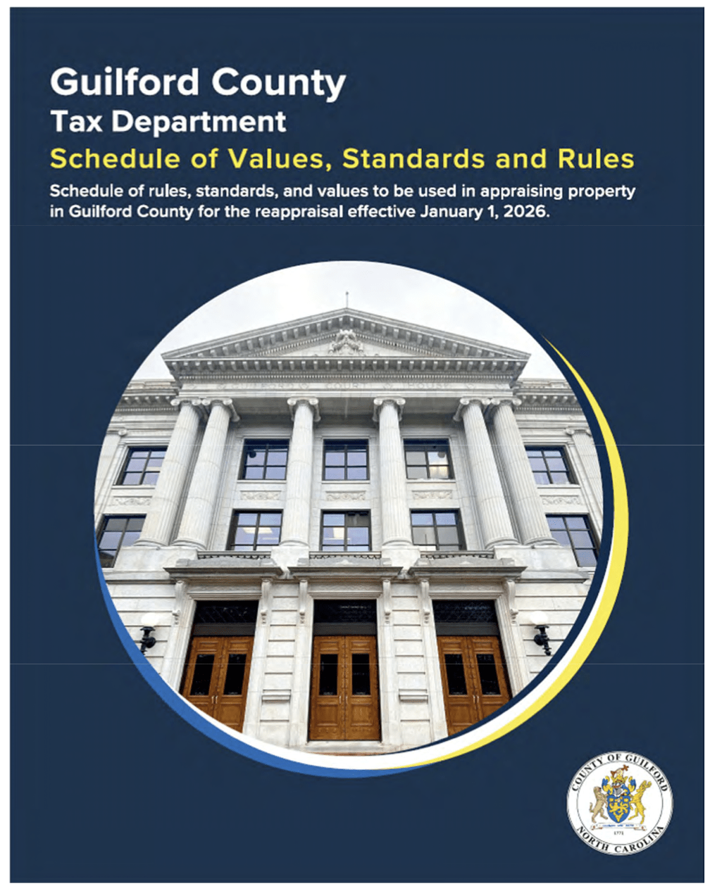 PUBLIC NOTICE: Guilford County’s new 2026 PROPERTY TAX SCHEDULE just posted